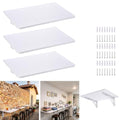 Wall Mounted Folding Desk 72 Inch 3 Pack Floating Drop Leaf Bar