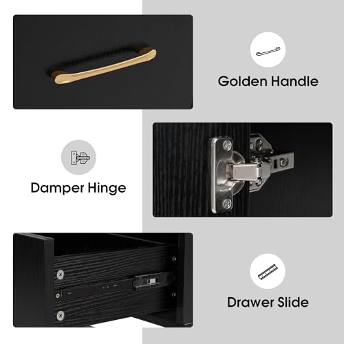 Styling Station, Wall Mount Storage Cabinet 3185 (Black) - view 5
