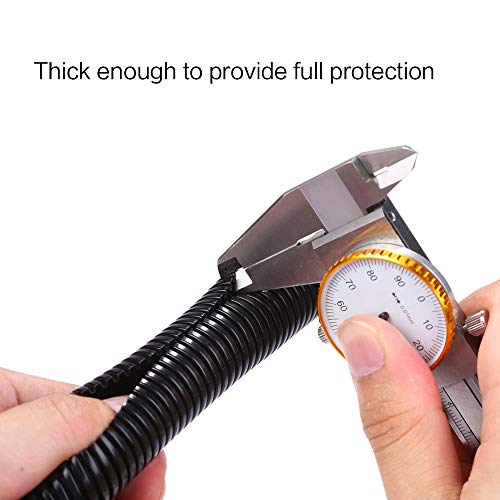 10ft - 1 inch Split Wire Loom Tubing - Black - view 6