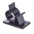 100Pcs Black Adhesive Cable Clips, Adjustable Wire Holders for Desk