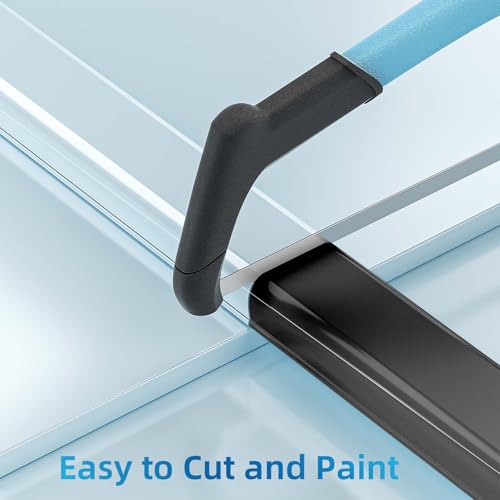 142in Wall Cord Hider for 2-3 Cords, W0.94in H0.47in, Black - view 5