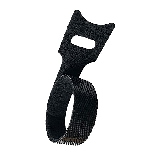 Cable Ties Reusable Black 50 Pack Cord Straps Hook and Loop Wire Wraps Keepers Clips Organizer Management Kit for tv pc Computer Charging Data Cables - view 5