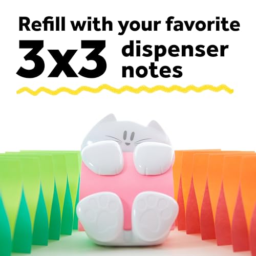 Note Dispenser, White Cat Design, 1 Dispenser, 1 Pad, 45 Sheets - view 5