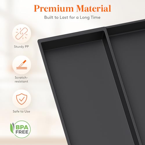 Utensil Organizer for Kitchen Drawer, Expandable Cooking Tray - view 6
