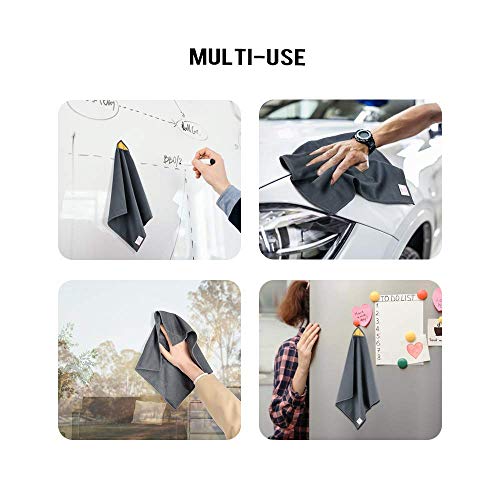 Whiteboard Accessories Bundle | Magnetic & Adhesive Marker Holder, Whiteboard Cleaning Cloth & Cleaner (3.4 fl oz), White - view 7