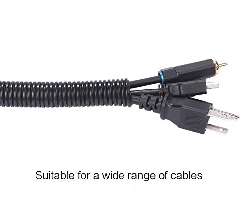 10ft - 1 inch Split Wire Loom Tubing - Black - view 4