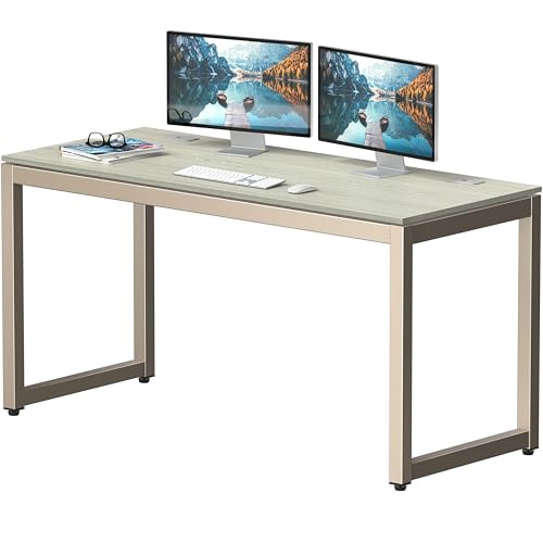 55-Inch Commercial-Grade Office Computer Desk, Maple