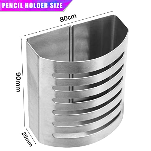 Magnetic Modern Pen and Pencil Holder, 3.25" x 1.75" x 3.50" - view 7
