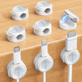 8 Pack Magnetic Cable Clips Cord Organizer - Silver Shine Design