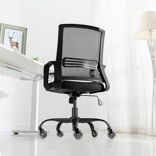 Office Chair Base Replacement Bundles, Heavy Duty 352LBs, Reinforced to Repair Swivel Gaming Chair Bottom Part with 5 Universal Premium Casters and 1 Gas Lift Cylinder(Matte Black) - view 2