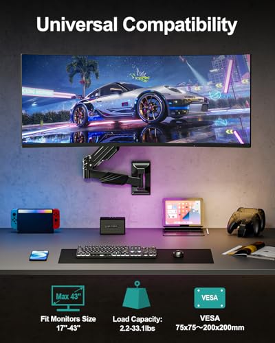 Monitor Wall Mount for Max 43" Ultrawide Screens - view 2