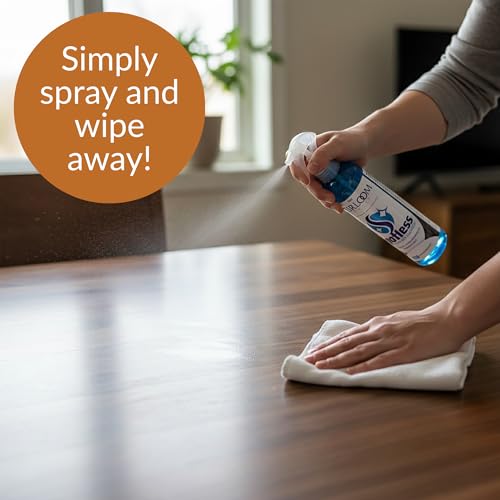 Two-Step Spotless Glass Cleaner Spray and Fine Furniture Wood Polish Combo for Multi-Surface Cleaning, Dusting and Furniture Care (Natural Unscented) - view 3