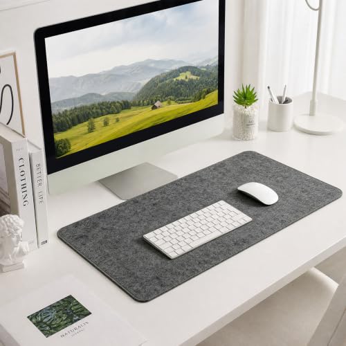 Large Felt Desk Mat for Keyboard and Mouse，Computer Desk Pad Protector - view 7