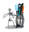 Metal Pencil Holder, Office Supply Pen Organizer Desktop Decoration Stand Container (Violin)