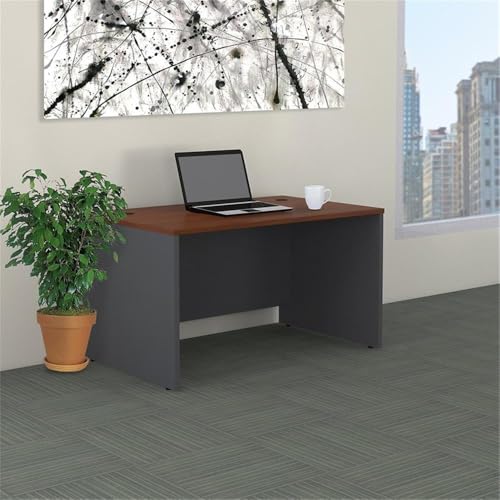 Bush Business Furniture Series C 48W x 30D Shell Desk in Hansen Cherry, Office Workstation for Professional Use, Compact Desktop Solution for Workspace - view 2