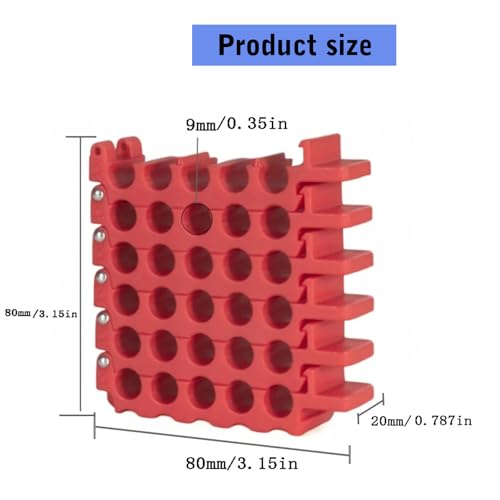 Hinged Data Cable Guide for Clearly Separated Cord Paths, Red - view 3