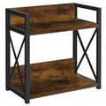Countertop Shelf Organizer,Coffee Bar Accessories,Spice Rack,Coffee Counter Shelf,2 Tier Coffee Organizer Station for Mugs,Cups,Cream,Syrup(Rustic Brown,Large)