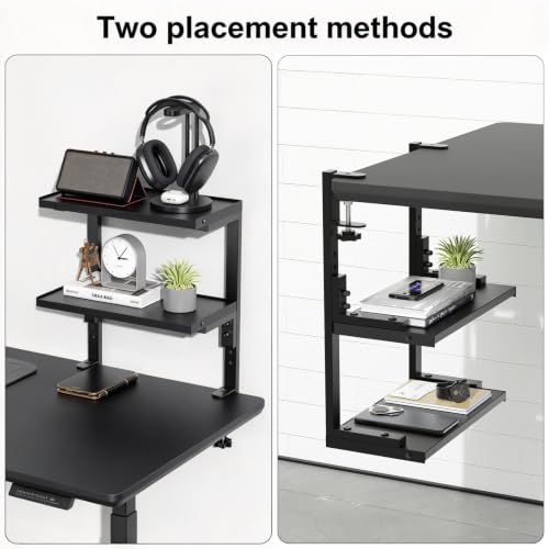 2 Tier Clamp on Desk Shelf - view 4