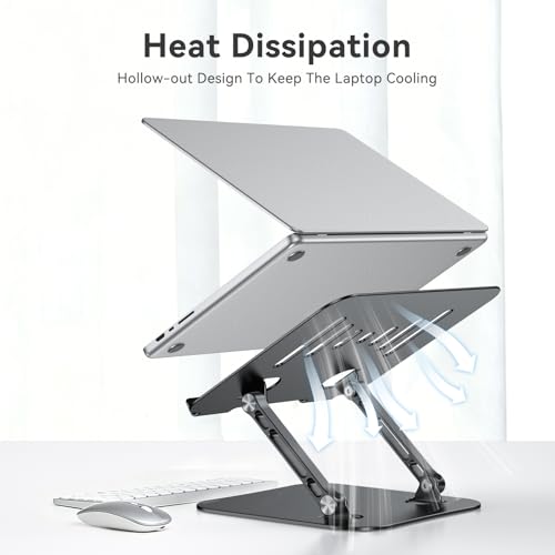 Adjustable Laptop Stand Riser Foldable Aluminum Laptop Stand for Desk - view 3