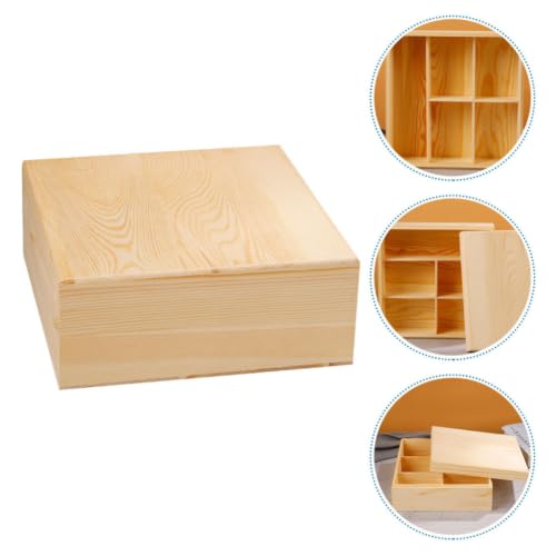 Wooden Tea Bag Organizer Box with Compartments Coffee Storage - view 7