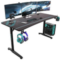Gaming Desk, 60 Inch Computer Desk with Full Mouse Pad