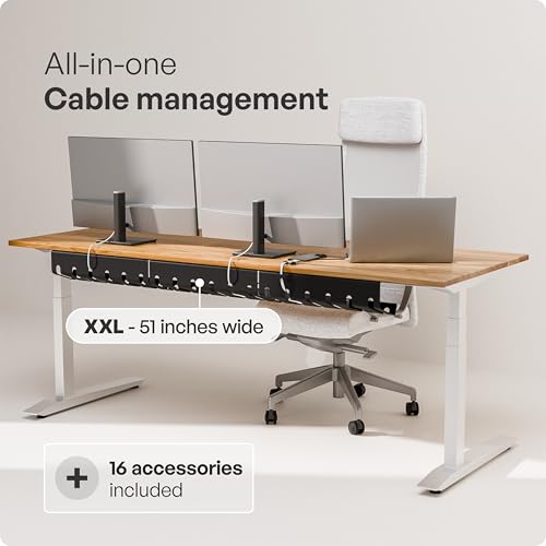 Cable Management Under Desk, Set of 3 - Black - view 2