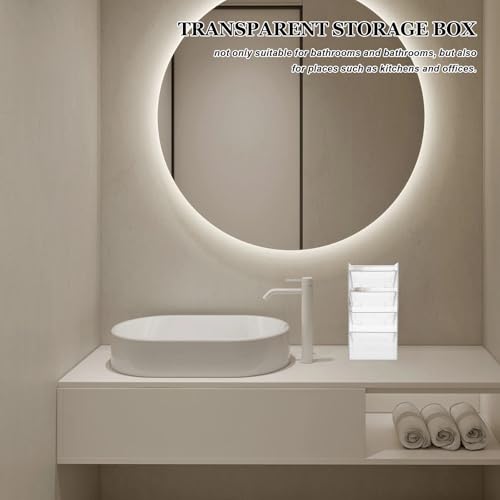 Bathroom Storage Organizer Box PET Desktop Cosmetics Container for Makeup - view 7