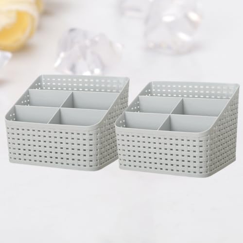 Storage Container 2pcs with Five Compartments Desktop Organizer - view 7