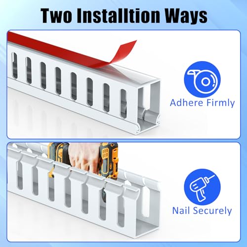 Open Slot Wiring Raceway Cable Duct,Cable Management Cord Track - view 4