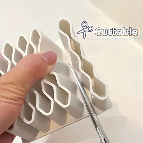 32-Slot Desk & Drawer Organizer, White Holder for Paint Tubes and Cosmetics - view 5