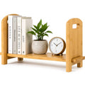 Adjustable Desktop Bookshelf - Sturdy Desk Bookshelf and Book Organizer - No Tools Required to Assemble This Desktop Bookcase, Perfect Tabletop Book Shelf for Office, Study Room