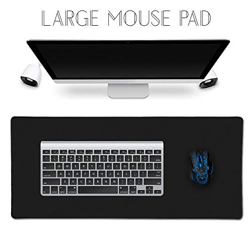 XXL Professional Large Mouse Pad & Computer Game Mouse Mat (35.4x15.7x0.12IN, 90x40 Black) - view 7