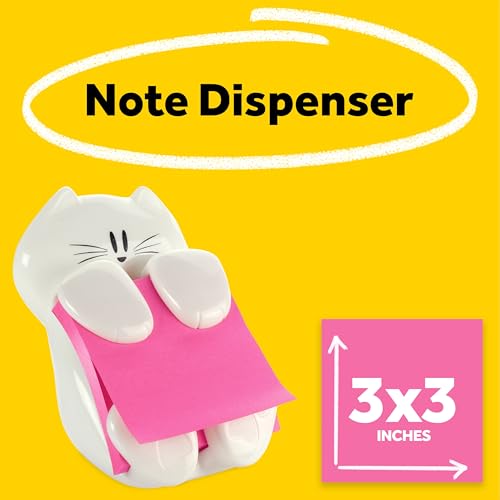 Note Dispenser, White Cat Design, 1 Dispenser, 1 Pad, 45 Sheets - view 3