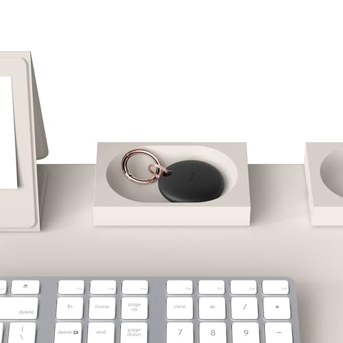 Smart Magnetic Desk Mat Pencil Tray – Soft Silicone Organizer for Office Supplies, AirPods, Glasses, Pens – Noise-Free, Non-Slip, Washable, Item for Desk Management [Small] (Stone) - view 2