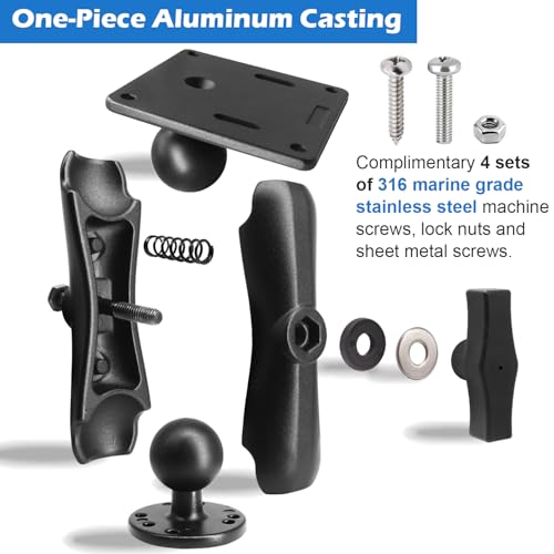 1.5" C Size Ball Monitor Mount, VESA 75x75mm, 360° Adjustable - view 4