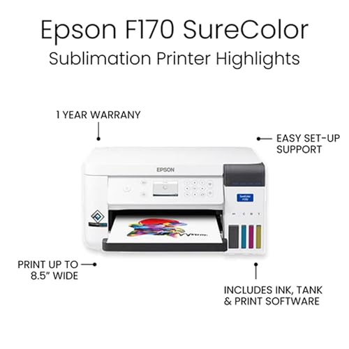 Epson SureColor F170 Ultimate Sublimation Starter Bundle + 3 Heat Presses - view 3