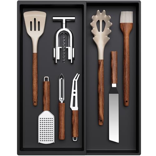 Utensil Organizer for Kitchen Drawer, Expandable Cooking Tray