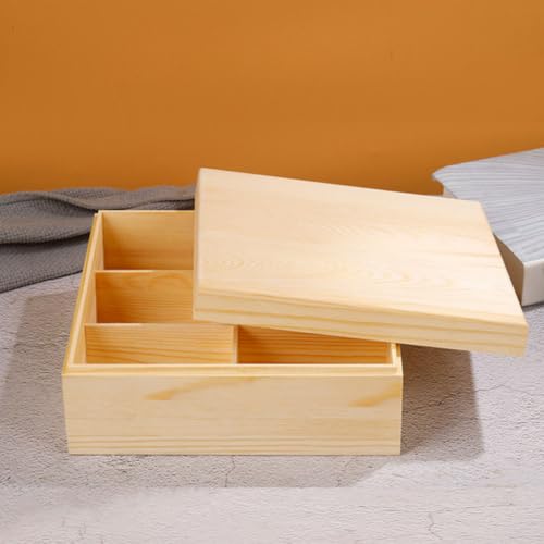 Wooden Tea Bag Organizer Box with Compartments Coffee Storage - view 6