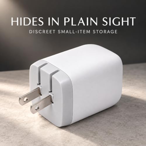 Discreet Small-Item Storage Container with Phone Plug Styling - view 2