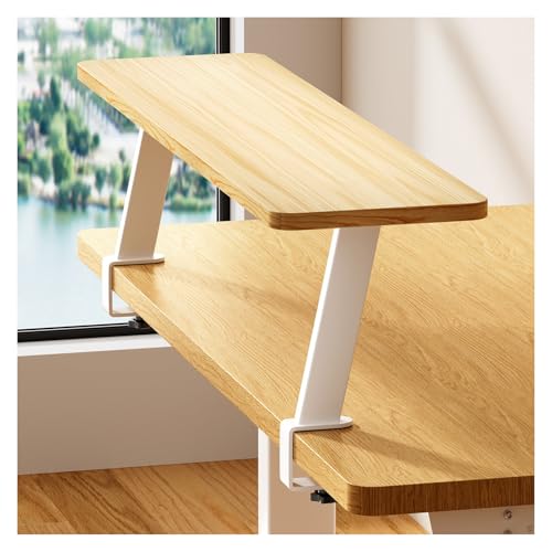 Desktop Clip-On Shelving Unit, 32in Single-Tier Overhead