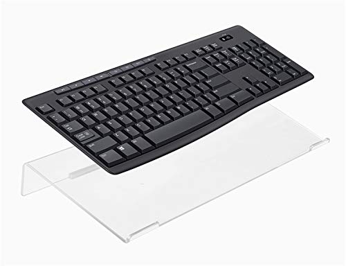Computer Keyboard Stand, Clear Acrylic PC Keyboard Holder Stand Tilted Computer Keyboard Stand, Keyboard Riser for Ergonomic Easy Typing, Keyboard Stand for Office Desk, Home, School - view 7
