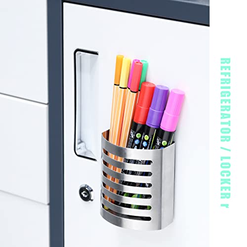 Magnetic Modern Pen and Pencil Holder, 3.25" x 1.75" x 3.50" - view 2