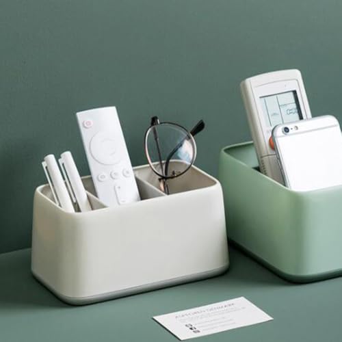 Remote Control Storage Box, 3 Grid Desktop Organizer for Home - view 7