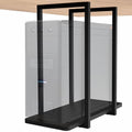 Black Under Desk PC Mount Shelf, Mount-PCSF1