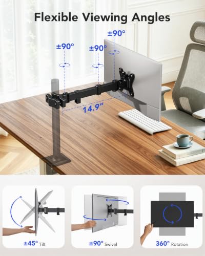 Pole Mount Monitor Arm for 13-32" Screens, Pole Not Included - view 4