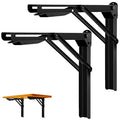24" Folding Shelf Brackets, Collapsible Brackets for Shelves
