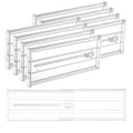 6" Tall Upgrade Drawer Dividers, 12.8"-22.3" Expandable, 8 Pack