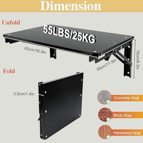 Folding Shelf Wall Mounted for Small Space - view 3