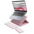 Casa Pop Up Desk Laptop Stand, Keyboard & Touchpad - Pink