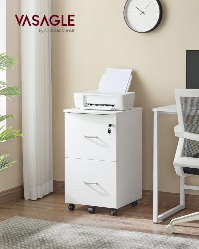 2-Drawer File Cabinet, Small Rolling, Locking, Printer Stand - view 2